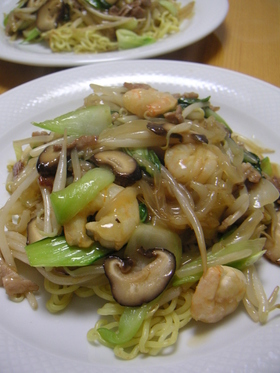 野菜たっぷりあんかけやきそば