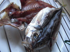 海外で手作り☆ 魚の干物