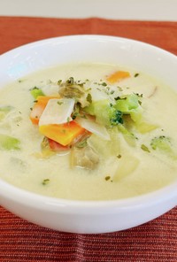 【貧血予防】あさりの簡単豆乳スープ