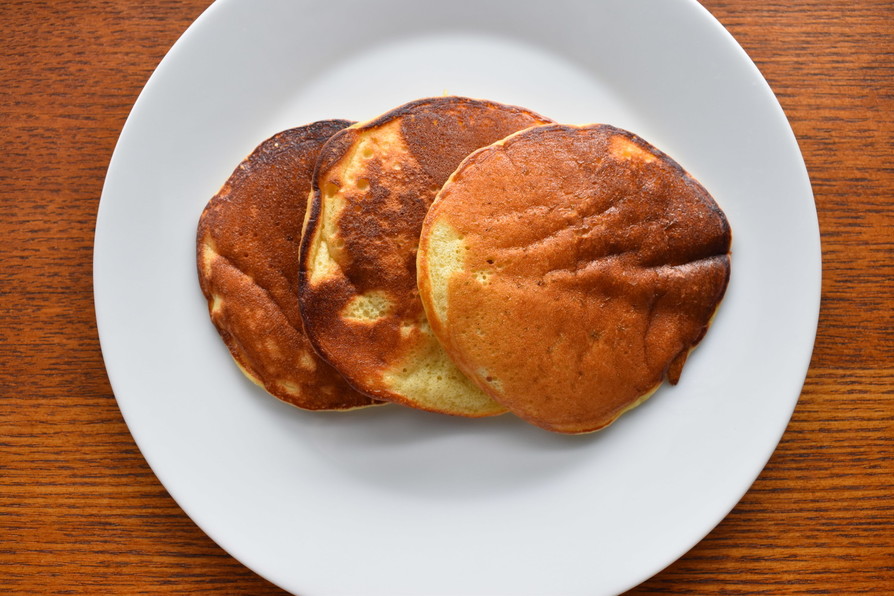 ひよこ豆粉のヴィーガンパンケーキの画像
