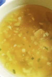 余った餃子の材料で簡単中華スープ