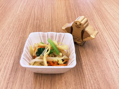 【大崎市】野菜の味噌ドレあえ【学校給食】の写真
