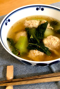スープが美味しい！肉団子の中華風スープ
