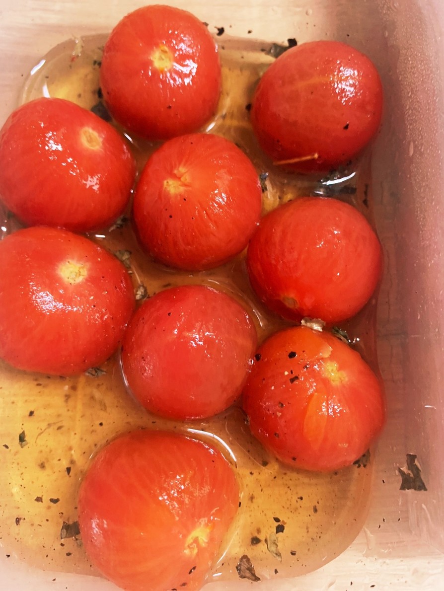 爽やかな甘さ　プチトマトマリネ　大量消費の画像