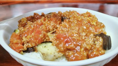 手作りソース★茄子とトマトのミートドリアの写真