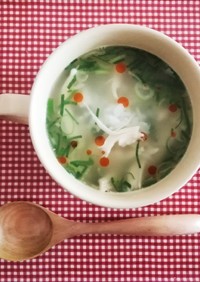 ご飯&サラダチキンdeサムゲタン風スープ