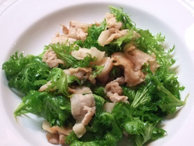 わさび菜*豚バラ