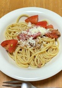 【終業後レシピ】トマトとツナの冷製パスタ