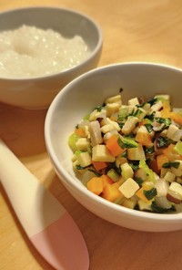 【離乳食中期】高野豆腐の含め煮