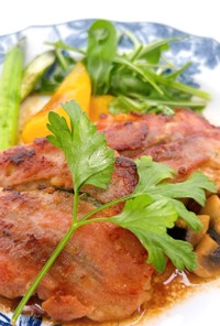 簡単イタリアン♪豚肉のサルティンボッカ