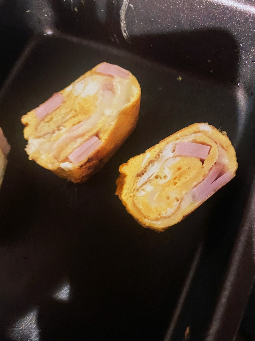 ハムと卵のソフリット添え焼きレシピ