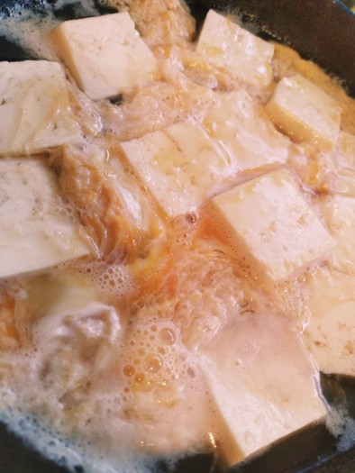 ダイエットメニュー木綿豆腐の卵とじの写真