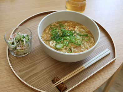 インスタント袋麺アレンジ　酸辣湯麺の写真
