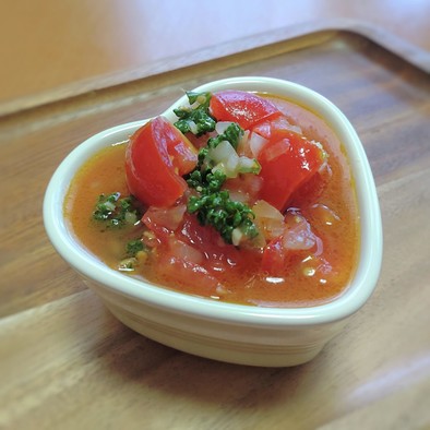 トマトの冷製パスタ【トマトソース】の写真