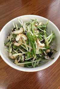 水菜と海苔のチョレギサラダ