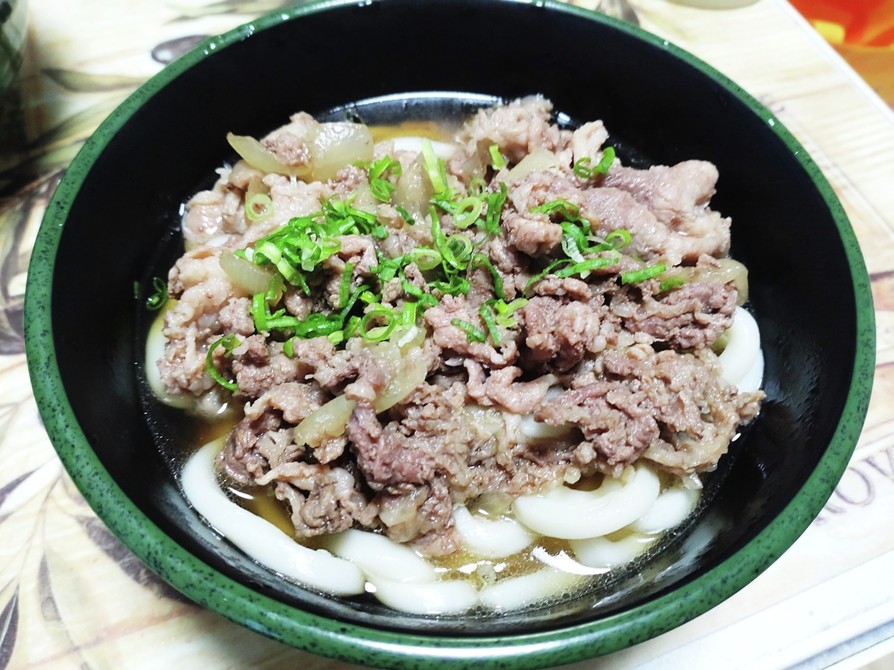 ラクウマ作り置き。牛丼、肉うどん、そば！の画像