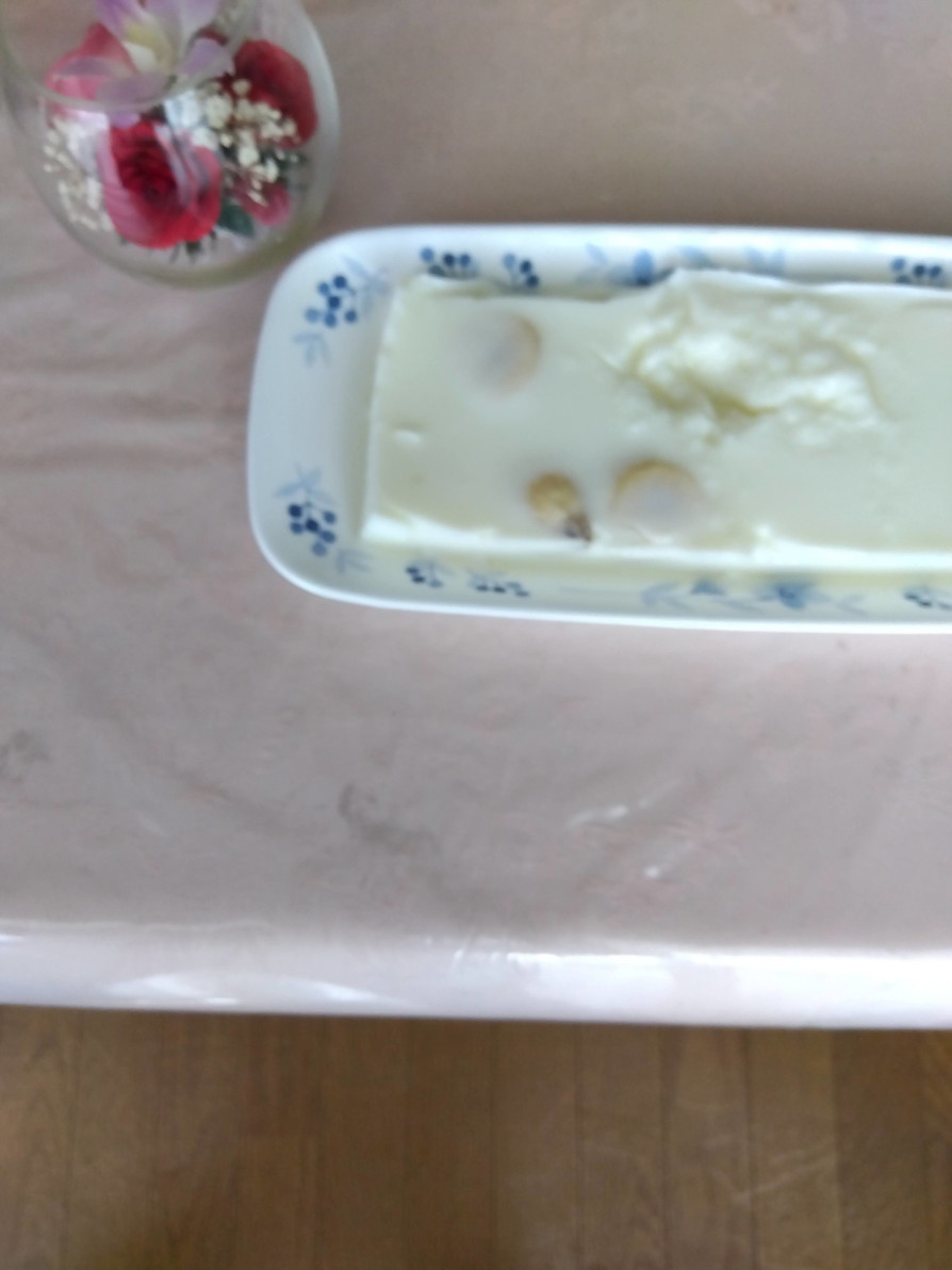 クックゼラチンで作るバナナ牛乳ゼリーレピの画像