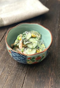 ひじきと野菜の中華風マヨサラダ
