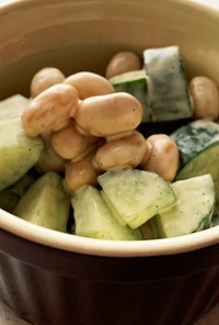 ☆大豆ときゅうりの味変マヨサラダ