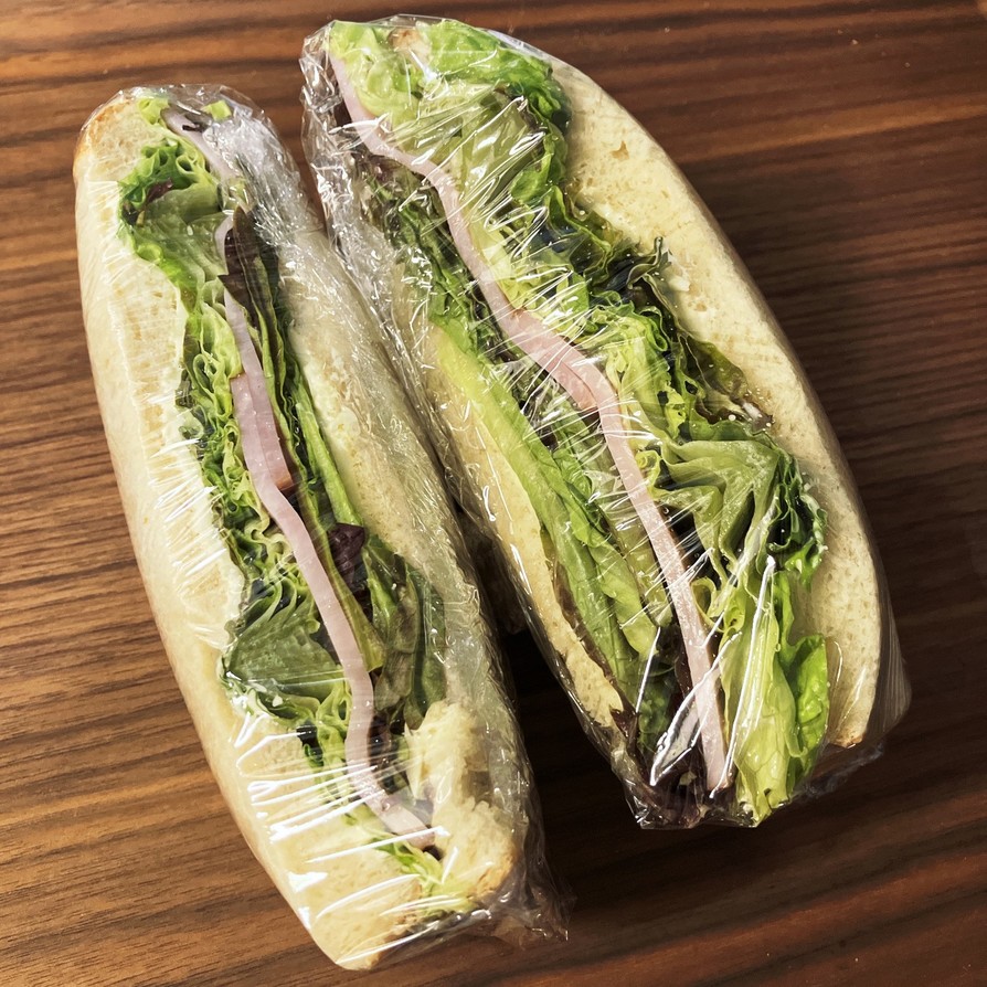 自分用サンドイッチ　おっさん弁当の画像