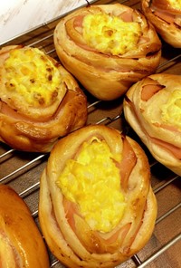 ハムチーズ卵パン★手作りパン　惣菜パン　