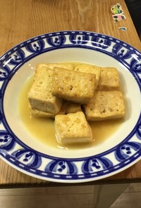 麺つゆ豆腐バターステーキ