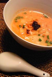 水餃子ＤＥ豆乳キムチスープ