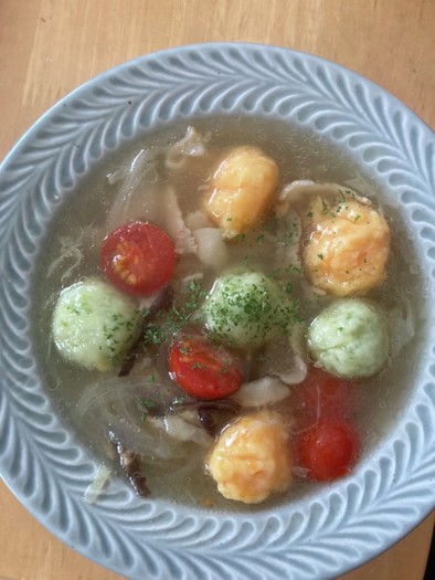 フレイル予防！！いろどり野菜満点スープの写真