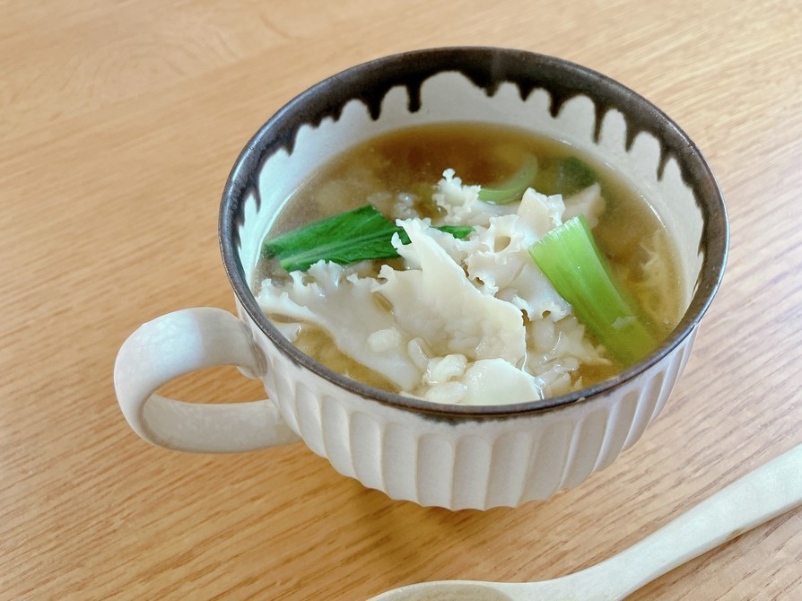 ホホホタケともち麦の中華スープの画像