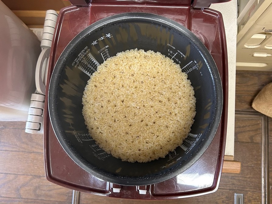 覚書・玄米ご飯（水分少なめ）の画像