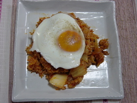 豚挽き肉で作るキムチチャーハン