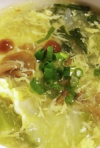 チンゲン菜となめこ☆トロ～リ中華スープ