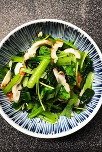 小松菜と三つ葉と竹輪の簡単副菜