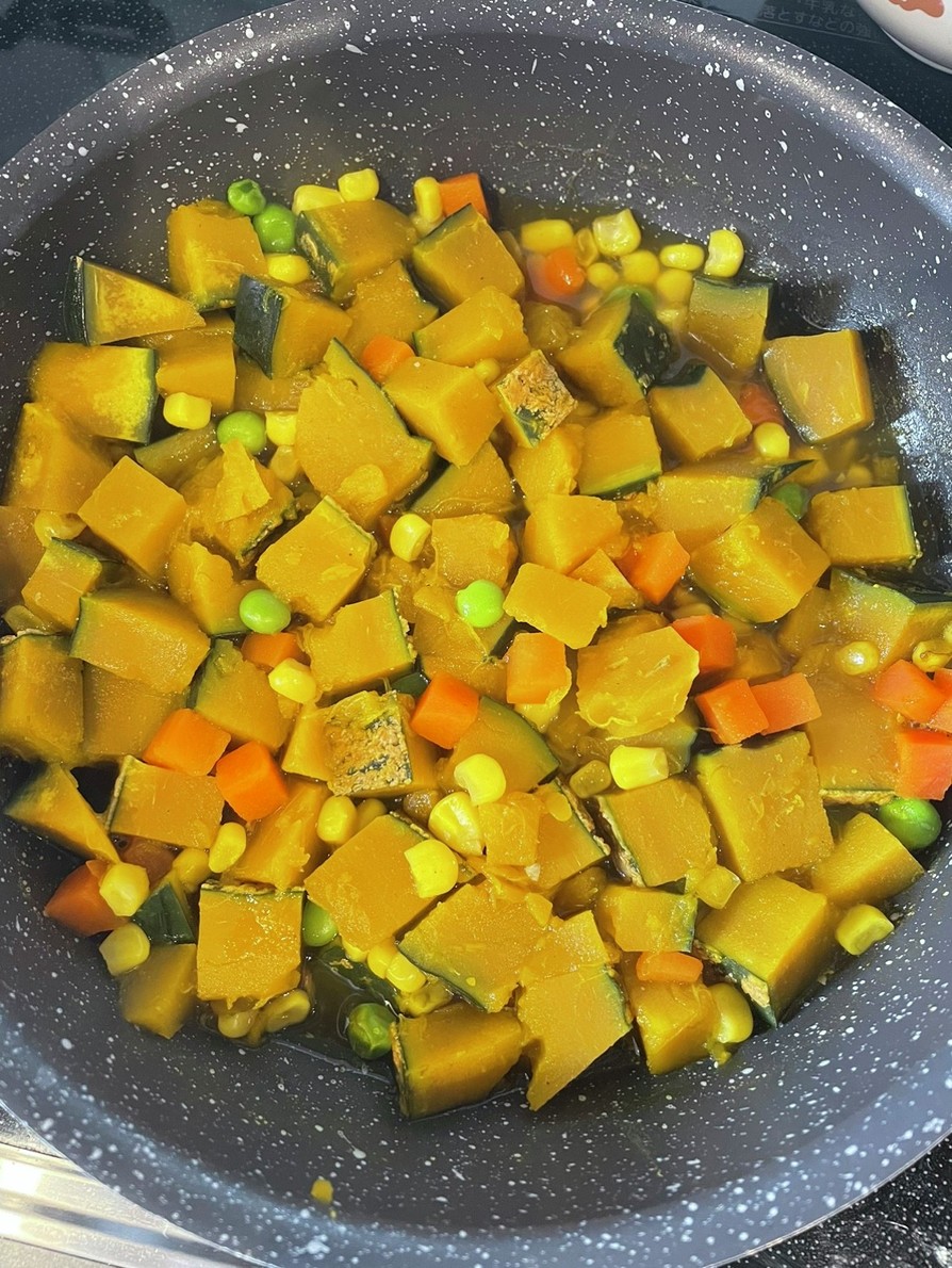 離乳食完了期　かぼちゃと野菜の煮物の画像
