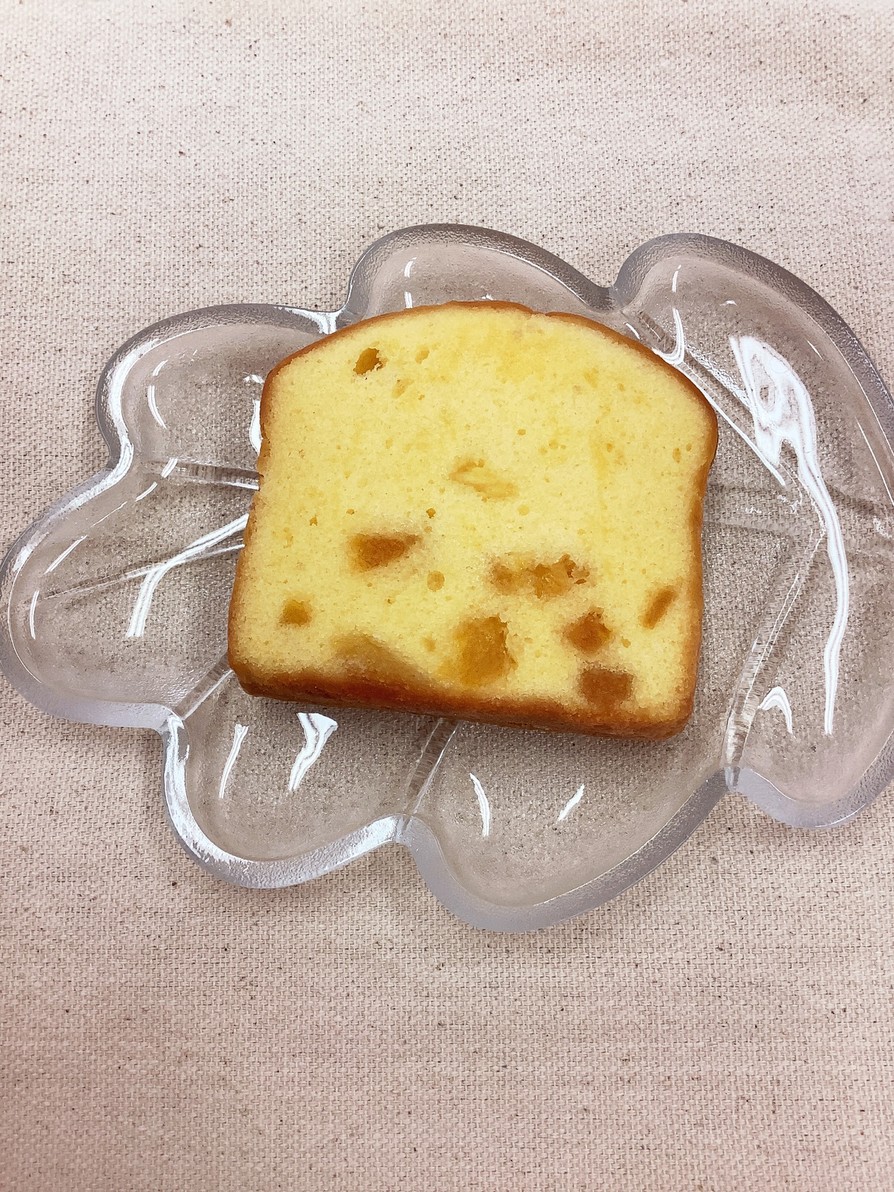 簡単　桃のふわふわパウンドケーキの画像