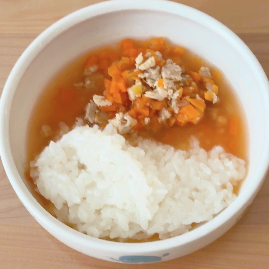 【保育園離乳食後期】鶏肉のトマト煮の画像