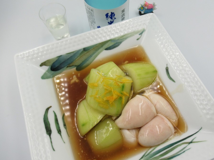 加賀太胡瓜と鯛の白子のあんかけの画像