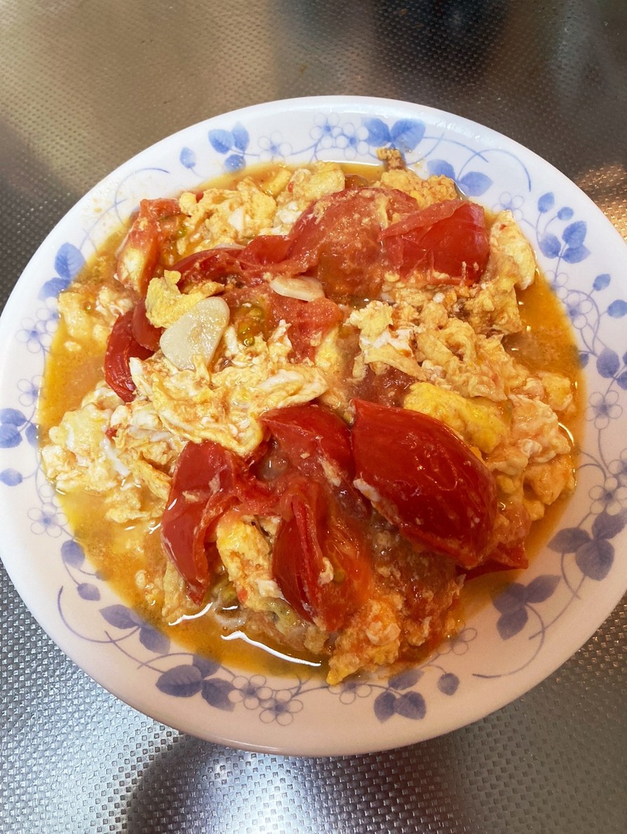 卵とトマトの中華炒め2の画像