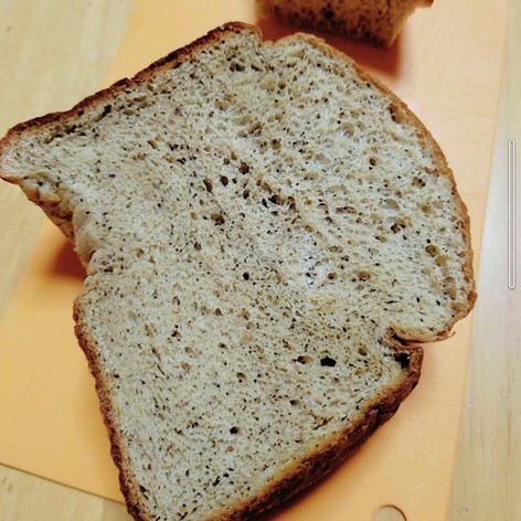 ホームベーカリーでふすまパンの食パン
