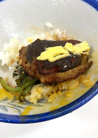 椎茸と挽肉のハンバーグ