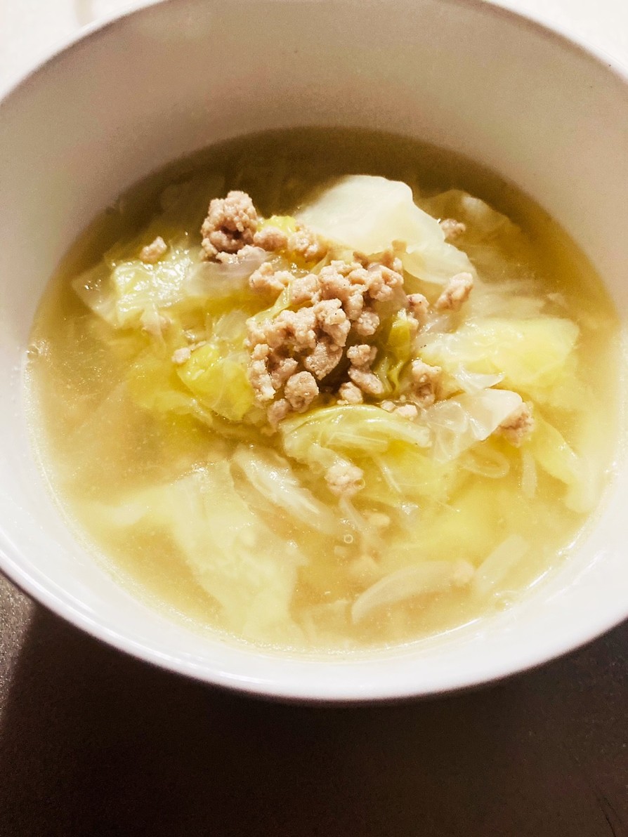 ロールキャベツ風スープの画像