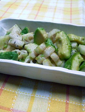みっつの食感♪アボカドれんこん長いも炒め