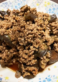 ナスとひき肉のケチャップソ－ス炒め
