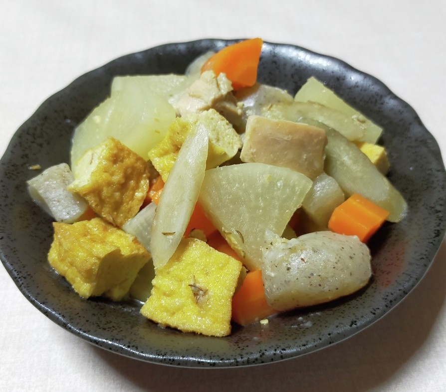鶏肉と根菜の味噌煮の画像