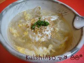 簡単節約!! やさしい♡もやしスープ