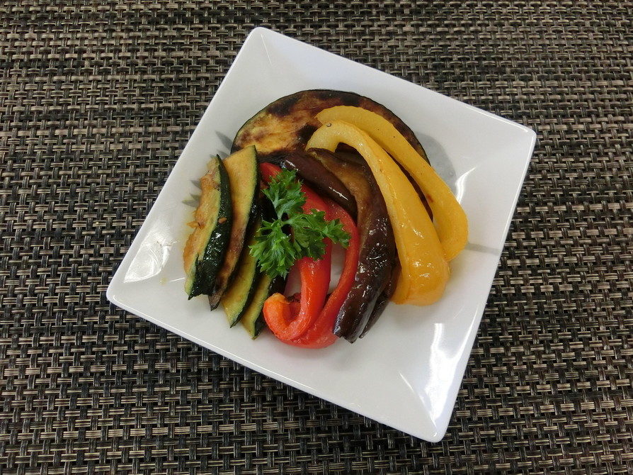 グリル野菜のマリネケバブのレシピ