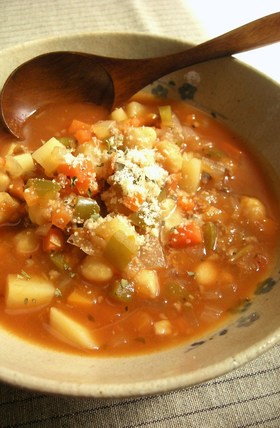 デトックス♪ 野菜たっぷりトマトスープ