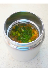 さば缶で生姜風味の中華スープ