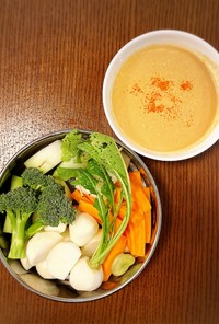 温野菜のための味噌マヨディップ