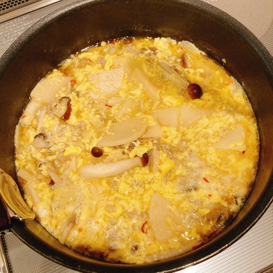 たけのこ煮物（鶏ガラにんにく卵）の写真